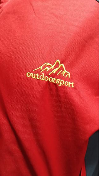 Chaqueta deportiva hombre roja y gris