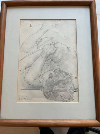 Dibuix de Martí Casadevall signat i datat 1924