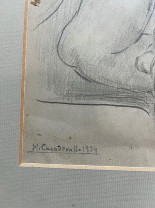 Dibuix de Martí Casadevall signat i datat 1924