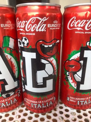 Lattine Coca-Cola Italia Euro 2012
