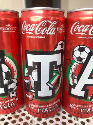 Lattine Coca-Cola Italia Euro 2012