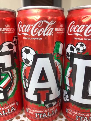 Lattine Coca-Cola Italia Euro 2012
