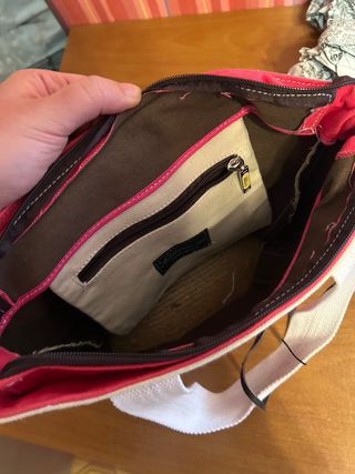 Borsa Saldarini 1882 Beige e Rosa Nuova