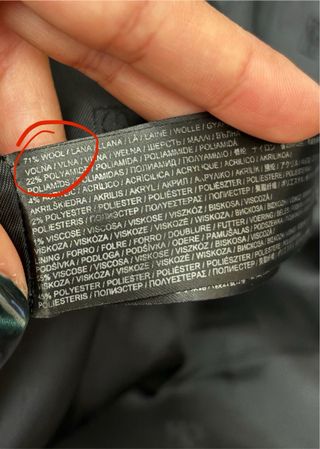 Abrigo largo lana gris