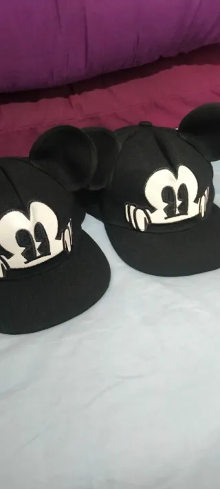 Pack 2 Gorras Mickey Mouse Orejas Negras