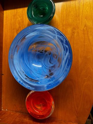 Cristal Murano Azul Transparente