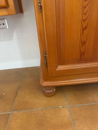 Mueble de cocina y cajonera de madera
