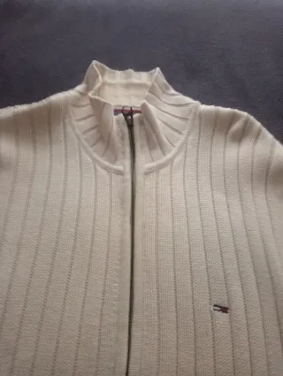 Jersey Tommy Hilfiger cremallera beige XL