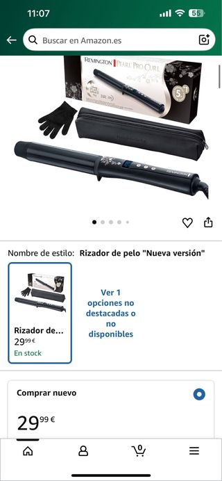 Rizador de Pelo Remington Pearl Pro Curl