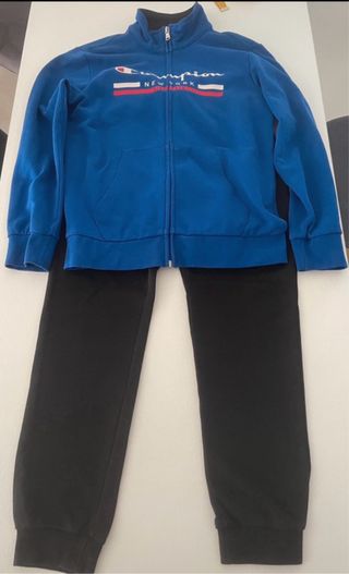 Tuta bimbo Champion blu e nera