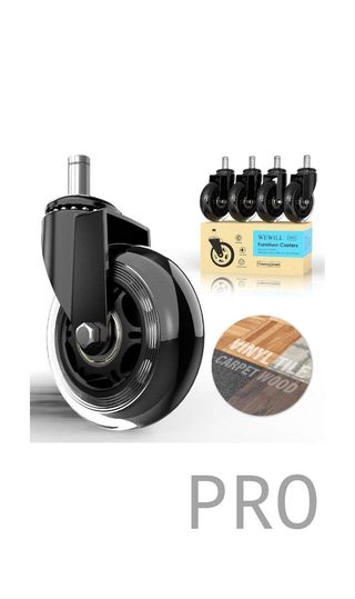 Ruote per Sedie da Ufficio 5 PCS 11x22mm - WEWILL