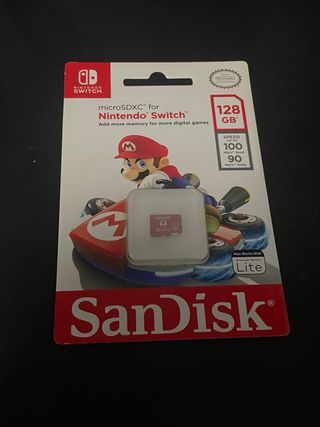 memoria SD SanDisk 128GB para Nintendo Switch