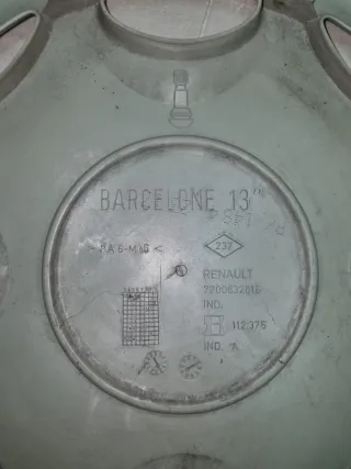 Juego 4 tapacubos Renault 13 pulgadas