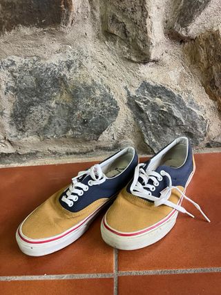 Zapatillas Vans Azul y Marrón
