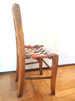 Seggiolina sedia vintage in legno