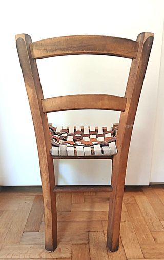 Seggiolina sedia vintage in legno