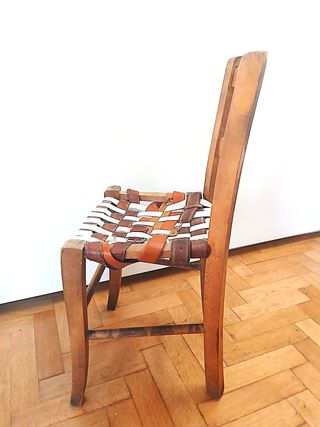 Seggiolina sedia vintage in legno