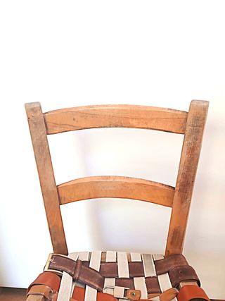 Seggiolina sedia vintage in legno