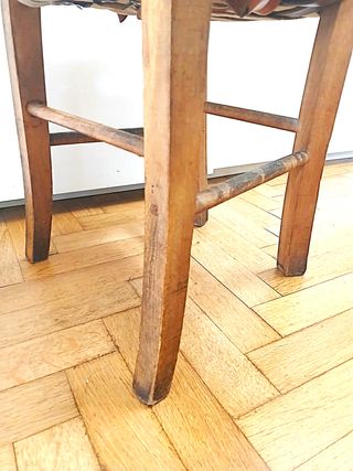 Seggiolina sedia vintage in legno