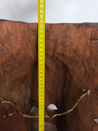 Máscara indígena tallada madera