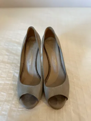 Zapatos Paco Herrero ante gris tacón 37