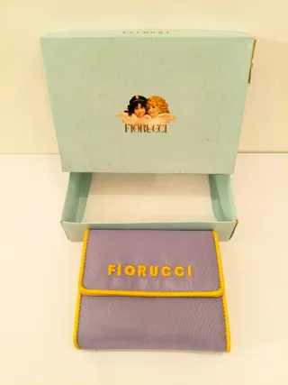 Portafoglio Vintage Fiorucci- Lilla/Giallo