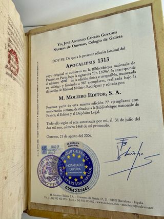 Facsímil Apocalipsis 1313