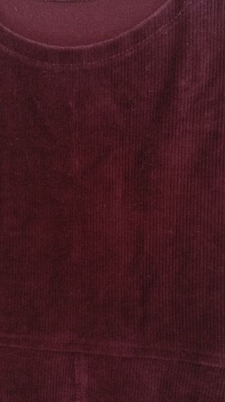 Chaqueta Terciopelo Zara Burdeos Talla M