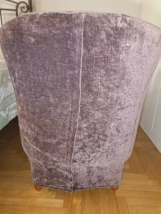 Poltrona velluto tortora comoda