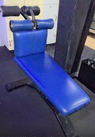 Banco abdominales azul