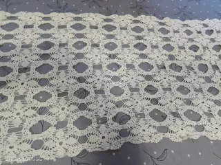 Centrino Burano vintage bianco 120x40