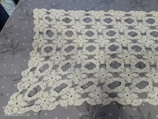 Centrino Burano vintage bianco 120x40