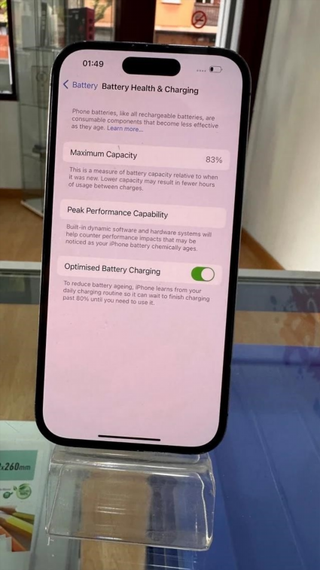 iPhone 14 Pro 256GB Viola Batteria 83%