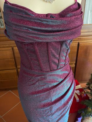 Abito lungo cangiante