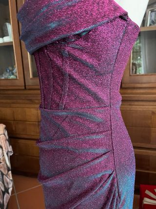 Abito lungo cangiante