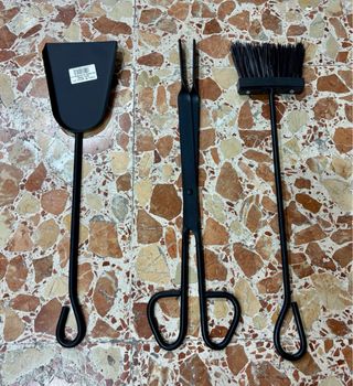 Set 3 Accesorios Chimenea Negro