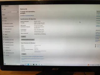 Ordenador Desktop 4GB RAM 480GB HDD Monitor22"acer