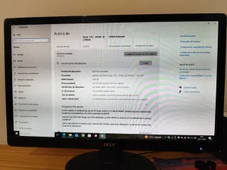 Ordenador Desktop 4GB RAM 480GB HDD Monitor22"acer