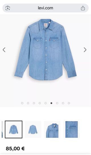 Camisa Vaquera Levi's Western Barstow XXL