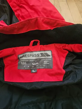 Traje Nieve Trespass Rojo y Negro , talla L