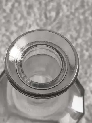 BOTELLA FARMACIA LABORATORIO VIDRIO 12 LADOS