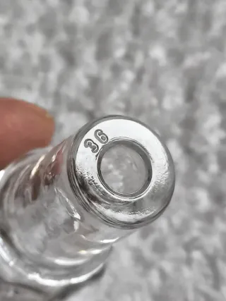 BOTELLA FARMACIA LABORATORIO VIDRIO 12 LADOS