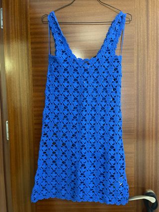 Vestido crochet Zara Talla S