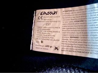 Casco de esquí negro EASSUN