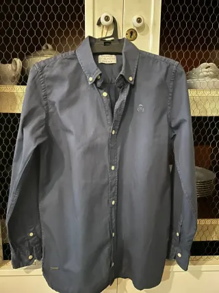 Conjunto Scalpers Camisa Azul y Bermuda Beige