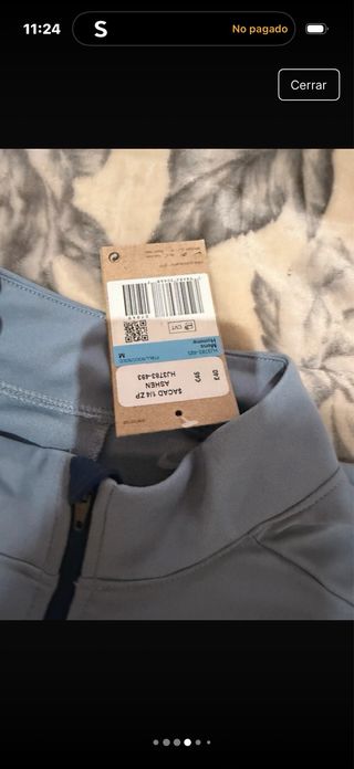 Camiseta Nike manga larga S azul