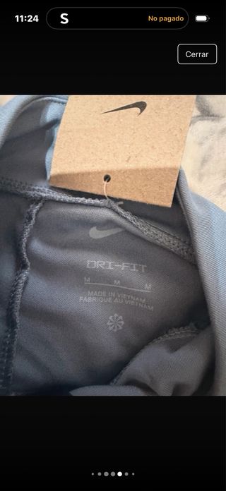 Camiseta Nike manga larga S azul