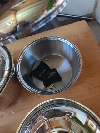 Lote 5 Ollas Montinox Acero Inoxidable