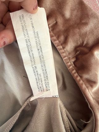 Body terciopelo manga larga talla S mujer pull