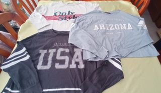 Lote 3 camisetas de manga 3/4